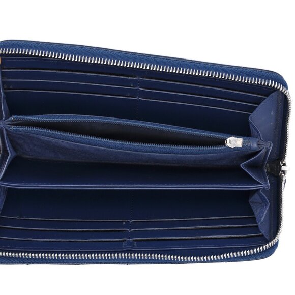 CHANEL Classic Matelasse Long Wallet A82370 Navy Caviar Leather - Picture 6 of 6